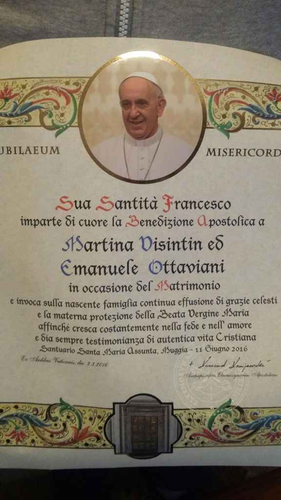 Meno 70: consenso e benedizione apostolica - 1