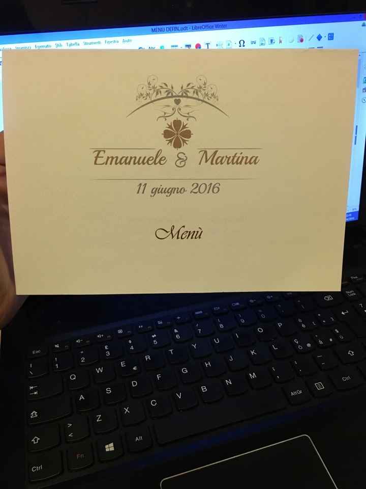 Stampa menù, che ne pensate? - 1