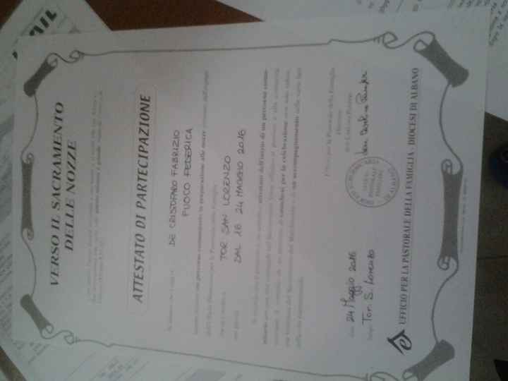 Attestato di partecipazione - 1