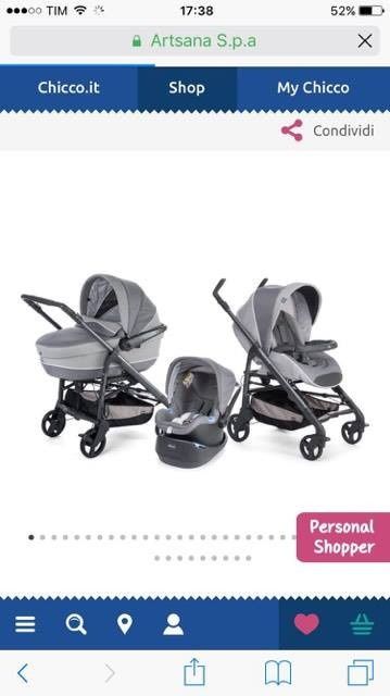 trio chicco love colore elegance