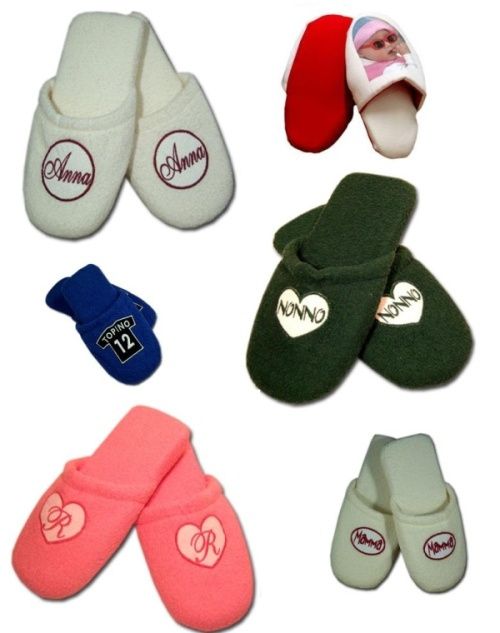 pantofole personalizzate