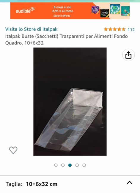 Ricerca bustine trasparenti - 1