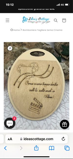 Bomboniera tema cinema - 2