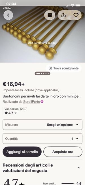 Aiutatemi! Dove trovo questi bastoncini? 2