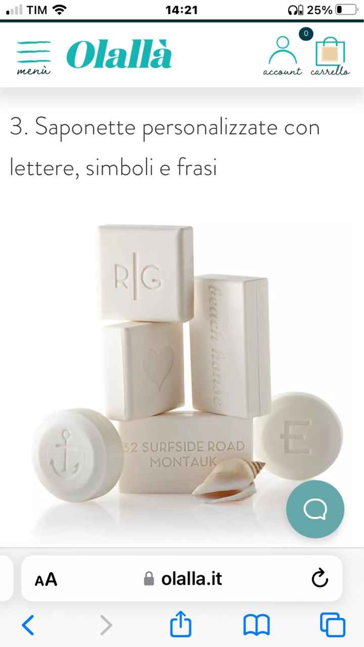 Bomboniere sapone - 1