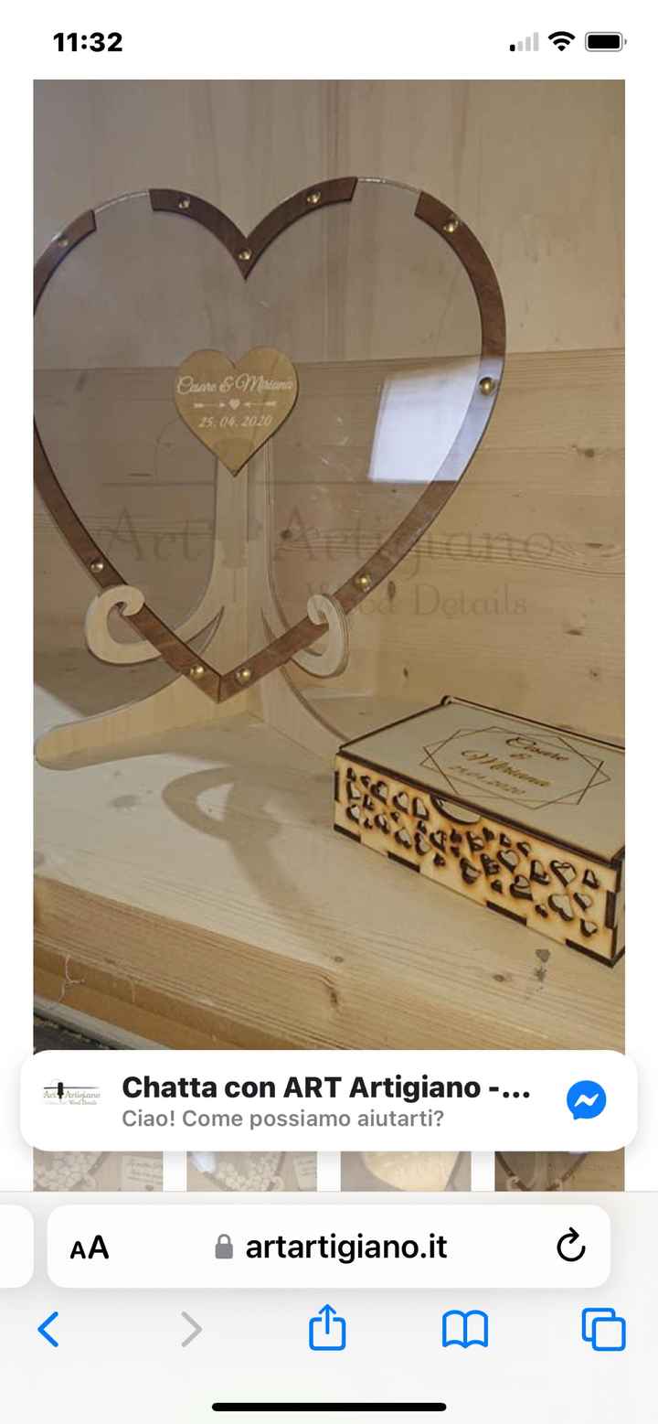 Cuore di legno con cuoricini - 1