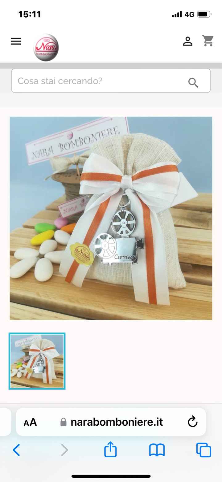 Bomboniera tema cinema - 1