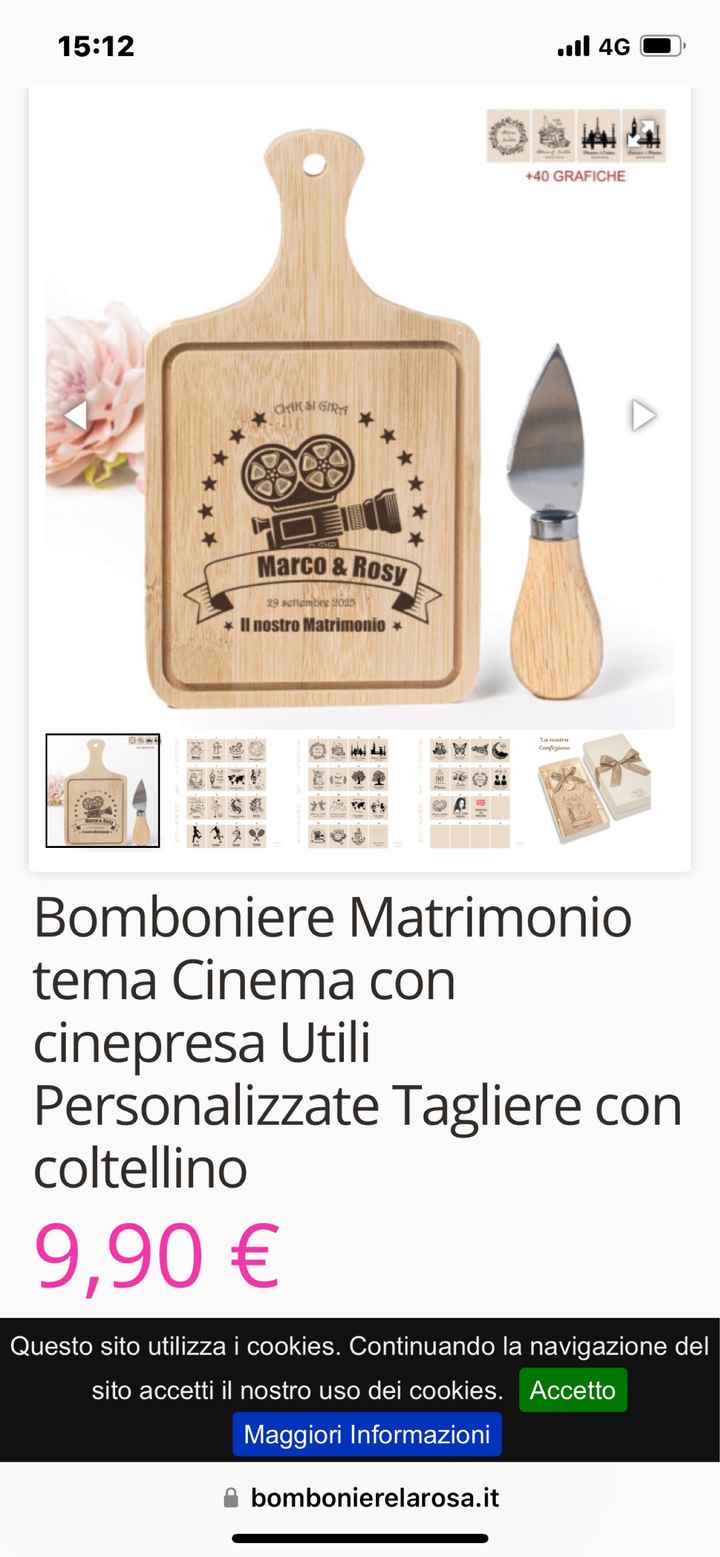 Bomboniera tema cinema - 3