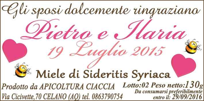 Etichetta bomboniera