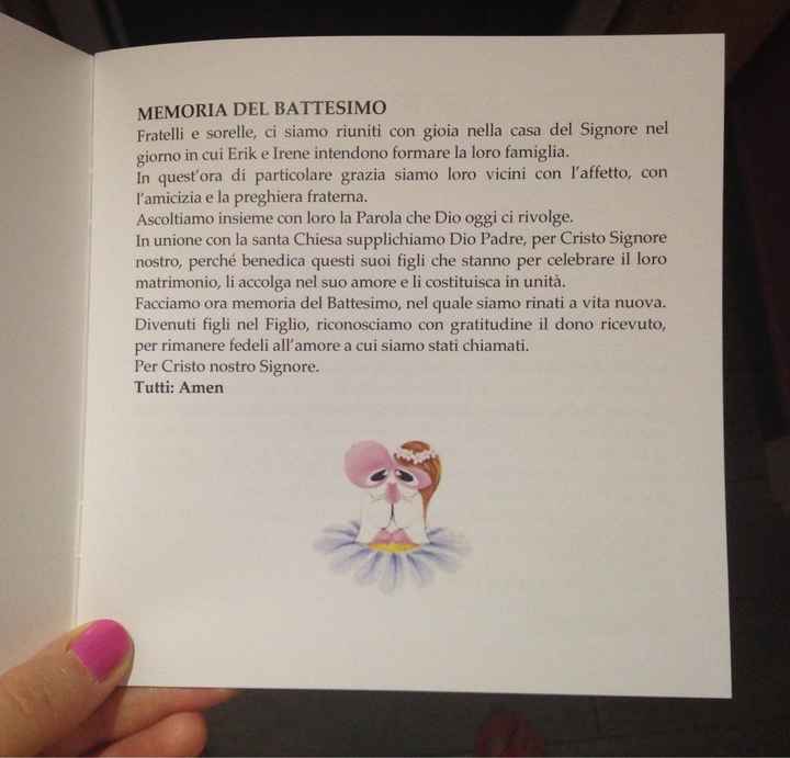 A pochi giorni dal matrimonio abbiamo anche i libretti messa!!! - 2