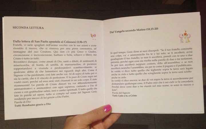 A pochi giorni dal matrimonio abbiamo anche i libretti messa!!! - 4