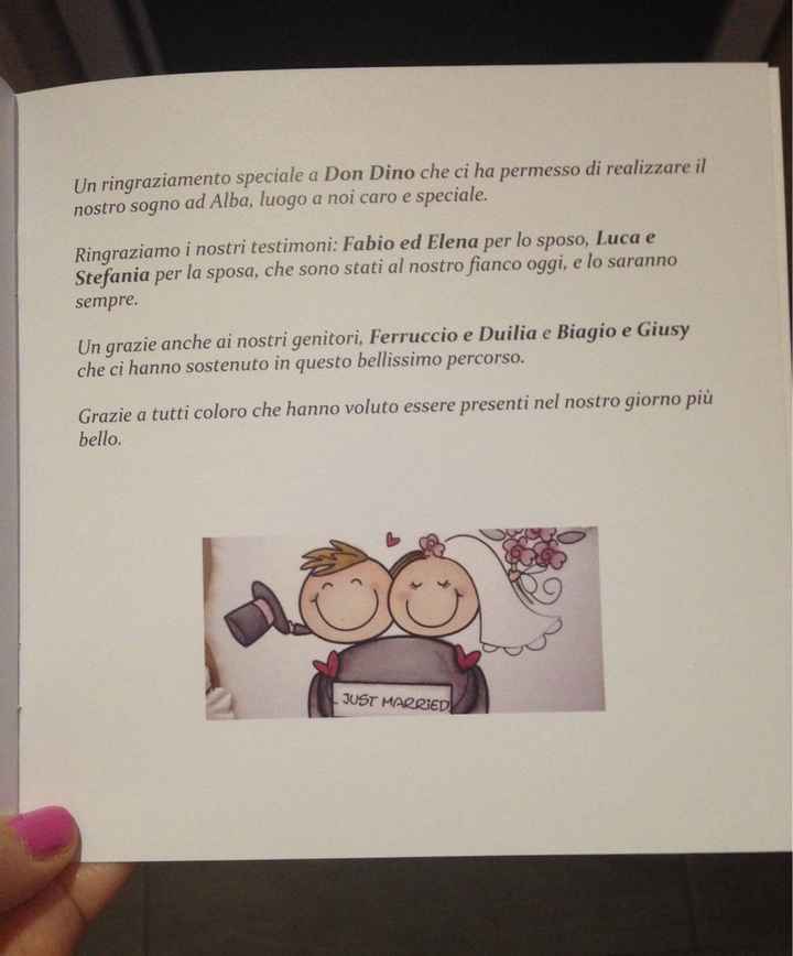 A pochi giorni dal matrimonio abbiamo anche i libretti messa!!! - 5