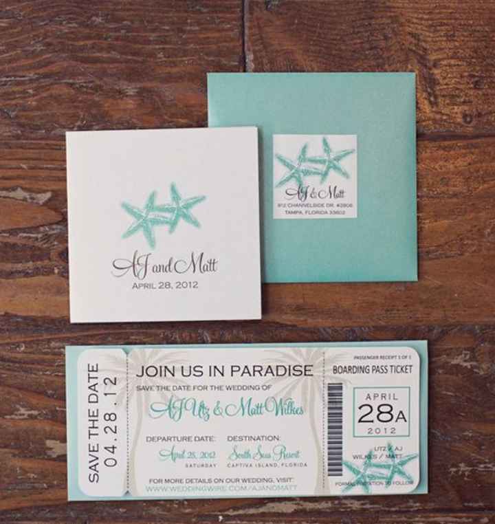 Idee inviti tema mare - 2