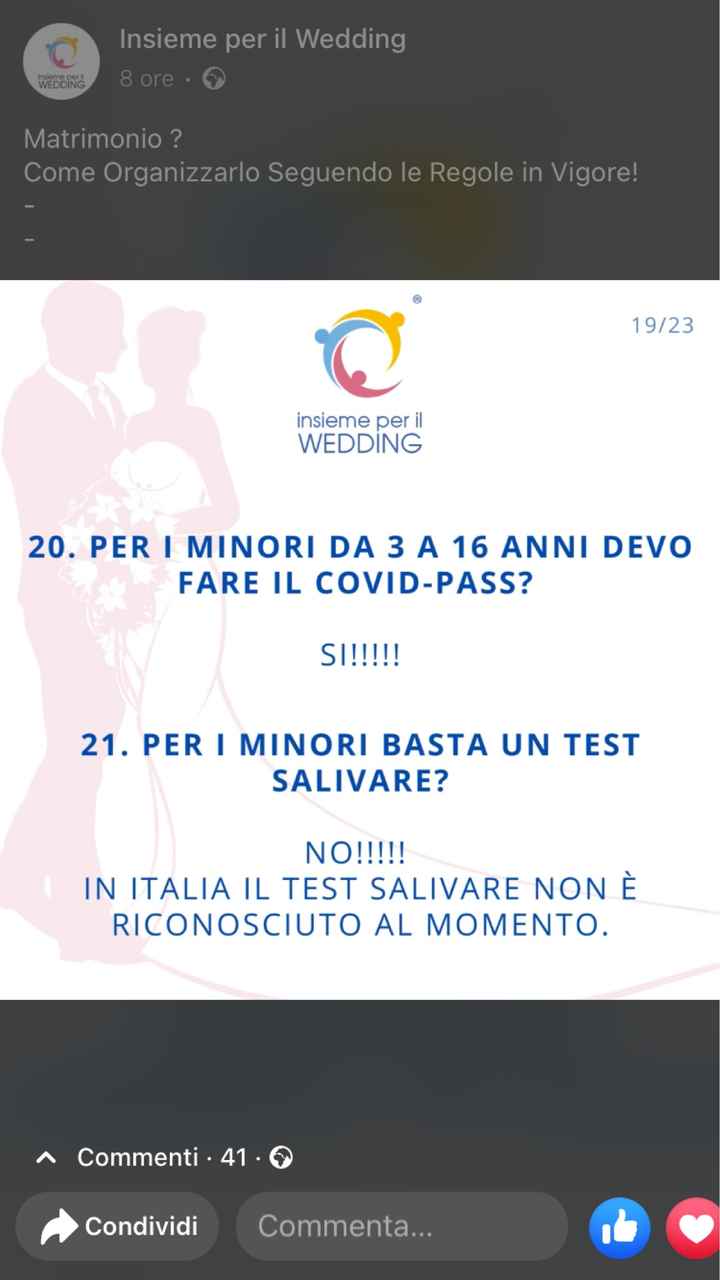Tamponi Rapidi per partecipare al Matrimonio!!! - 1