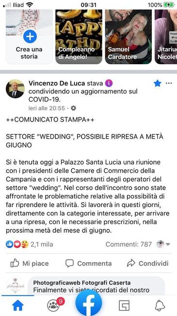 Future spose campania vi risulta qst post? Di de luca..agosto2020 che ci spera ancora - 1