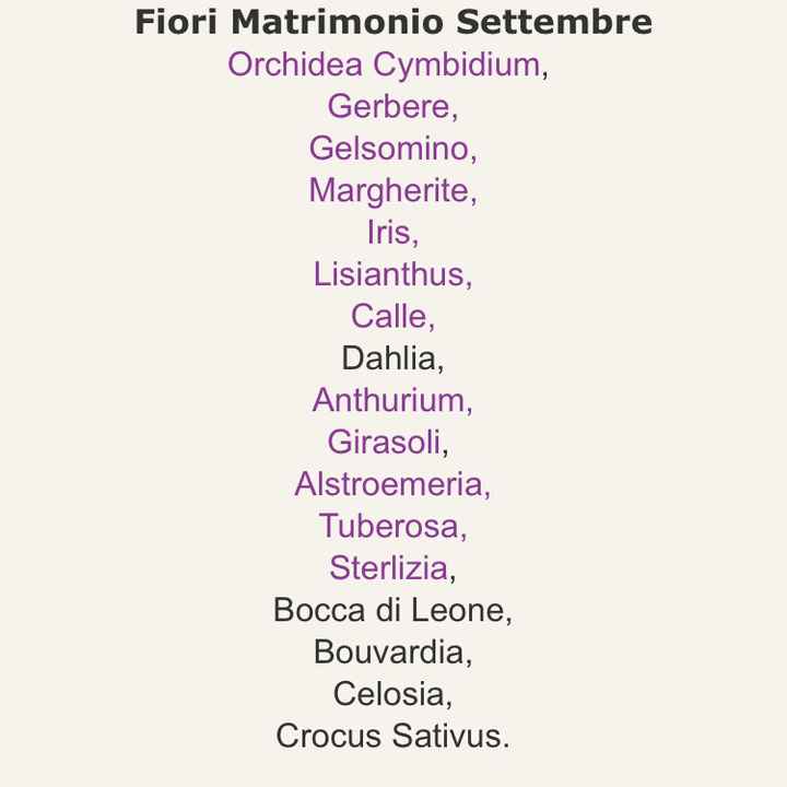 Fiori  e la loro stagionalità - 9