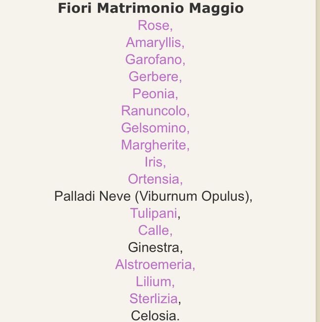 Fiori  e la loro stagionalità - 5