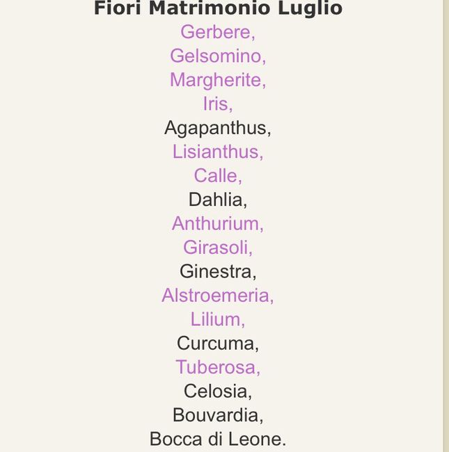 Fiori  e la loro stagionalità - 7