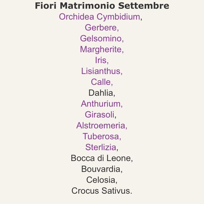 Fiori  e la loro stagionalità - 9