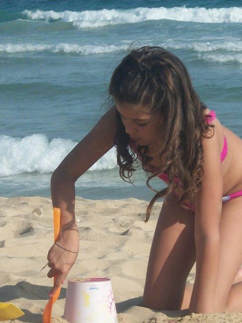 la mia bimba in spiaggia