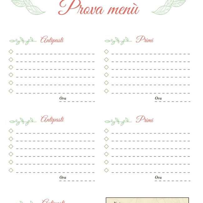 tema prova Menù - 1