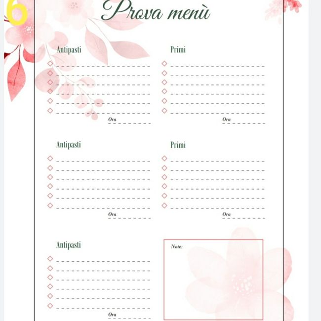 preferenze abbinamenti 6