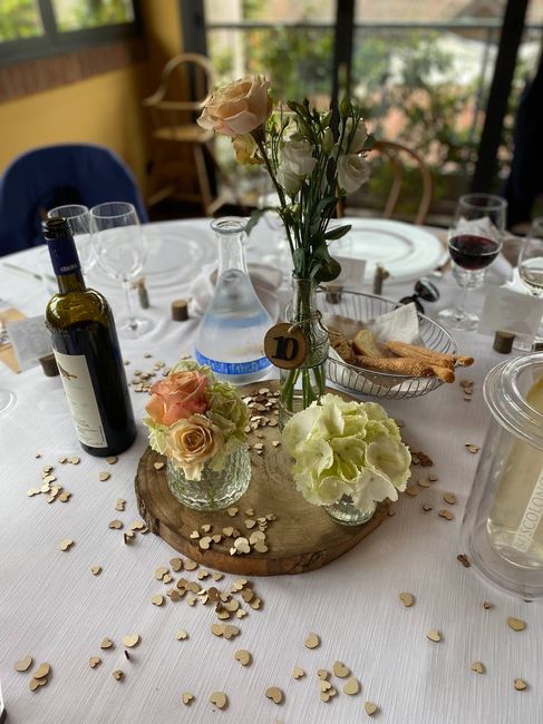 Centro tavola " fai da te" con fetta di tronco classico? 1