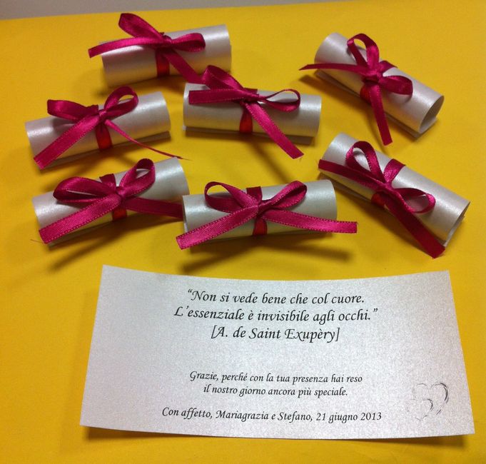 Segnaposto! - Organizzazione matrimonio - Forum Matrimonio.com