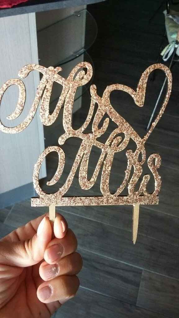 Cake topper iniziali - 1