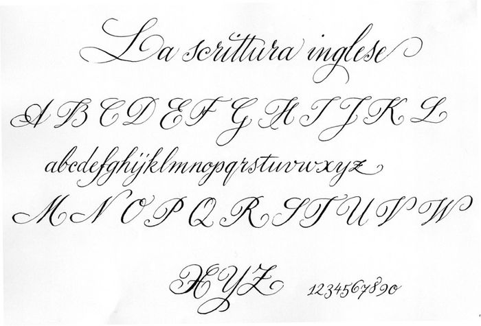 Schema calligrafia