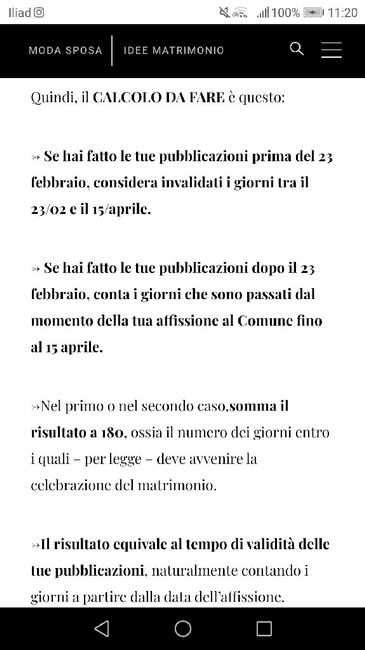 Ragazze sapete se esiste una proroga per quanto riguarda la scadenza delle pubblicazioni di matrimonio? 2