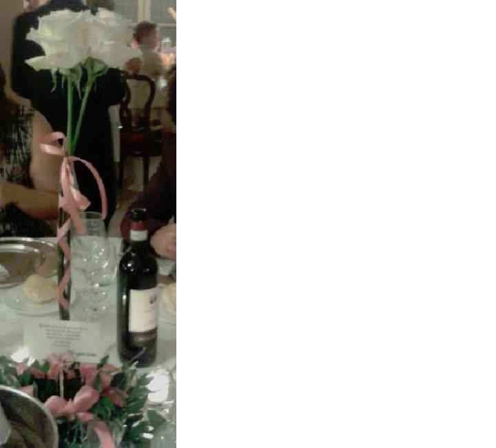 segnatavolo con il centrotavola