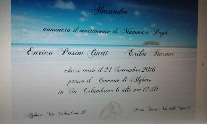 Partecipazioni di nozze - 1