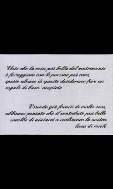 Come chiedere in regalo "la busta" o di contribuire alla luna di miele? - 1