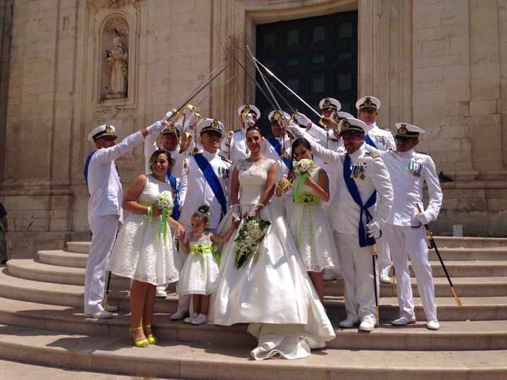 Picchetto d'onore con figlie/damigelle