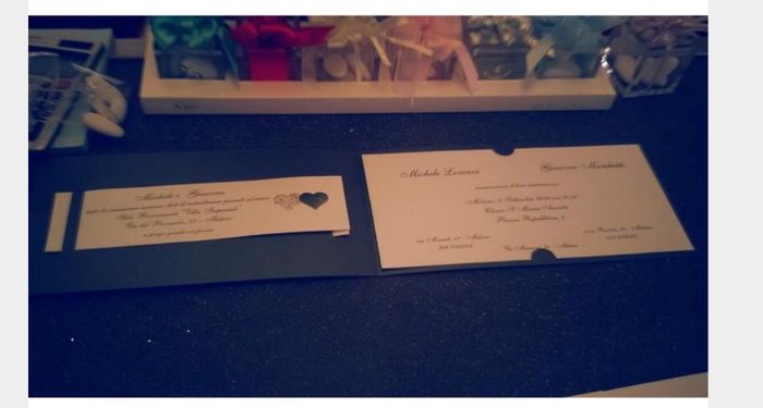 Partecipazioni Claraluna + Sacchetto con confetti