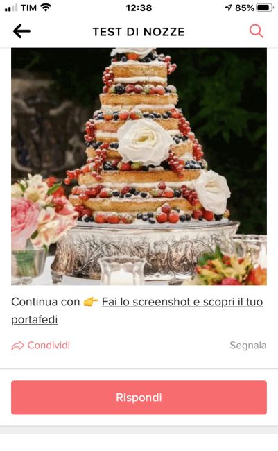 Fai lo screenshot e scopri la tua torta nuziale - 1