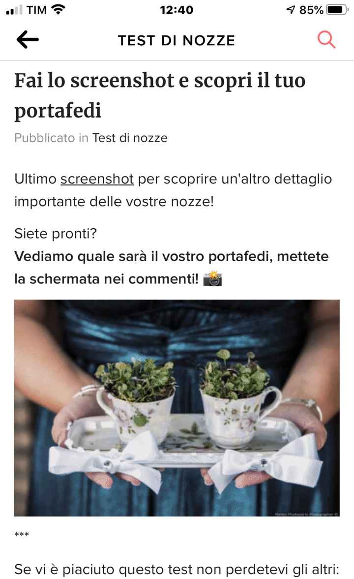 Fai lo screenshot e scopri il tuo portafedi - 1