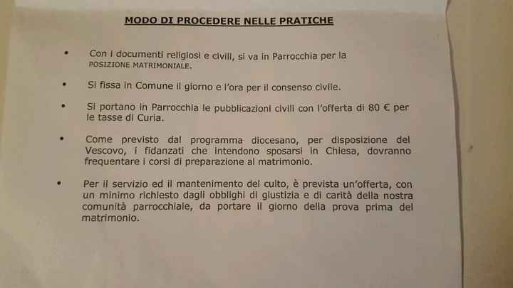 "tariffa" corso prematimoniale... - 1