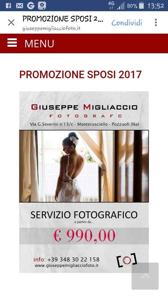 Prezzi fotografo - 1