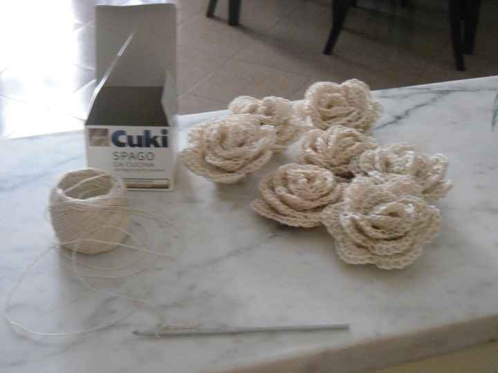 Con tanto amore e pazienza ecco l'inizio della realizzazione dei miei segnaposto