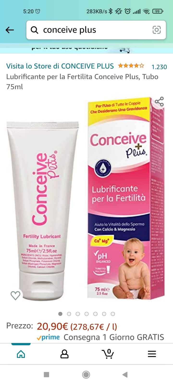 Conceive plus, gel per concepimento,  chi lo ha usato? - 1