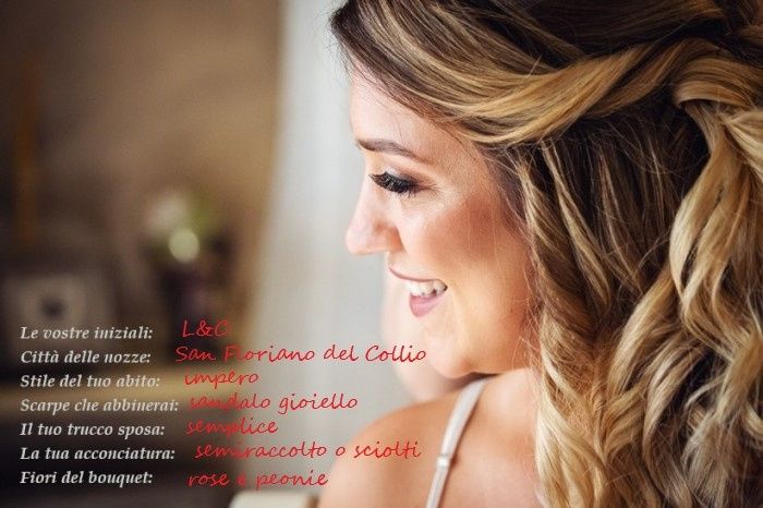 Condividi il tuo identikit sposa 15