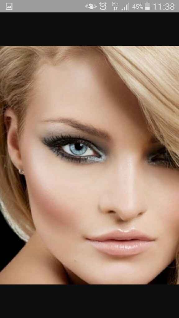 Trucco occhi azzurri, prima prova! - 1