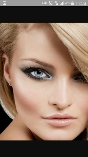 Trucco occhi azzurri, prima prova! - 1