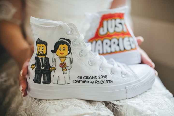 Scarpe, vestaglia sposa - 1