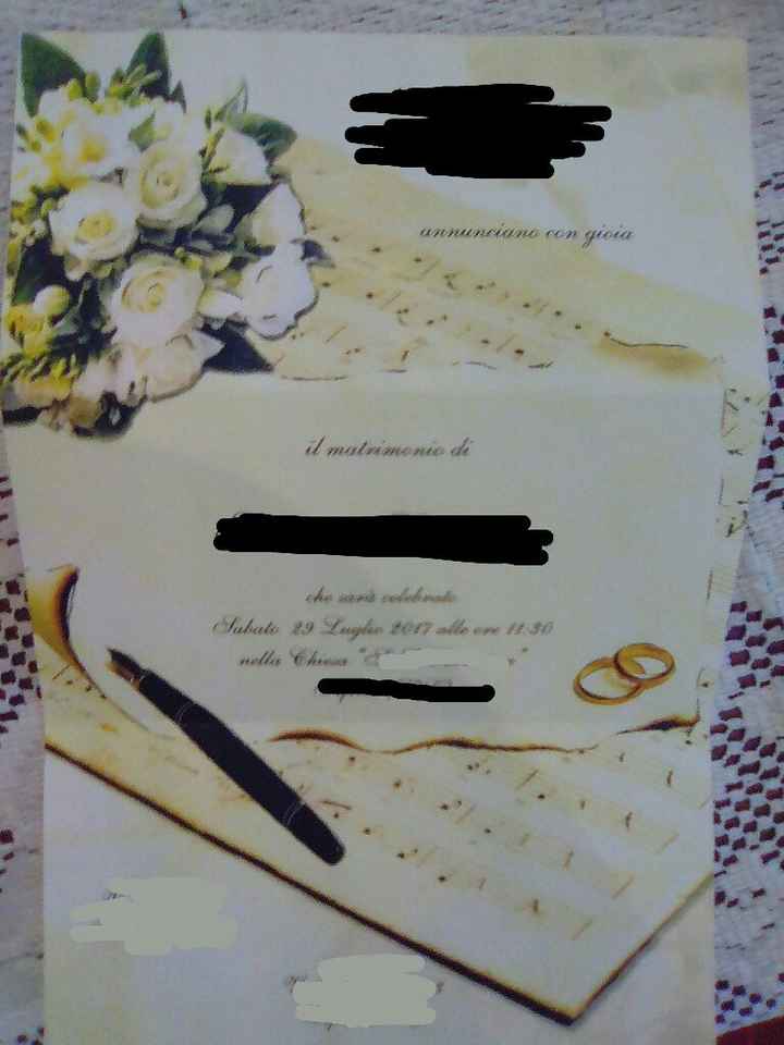 Bozza delle partecipazioni - 1