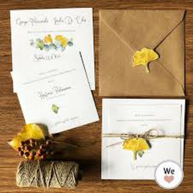 Le partecipazioni: tema ginkgo 4