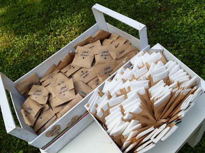 Sacchettino porta confetti e coni riso - 1