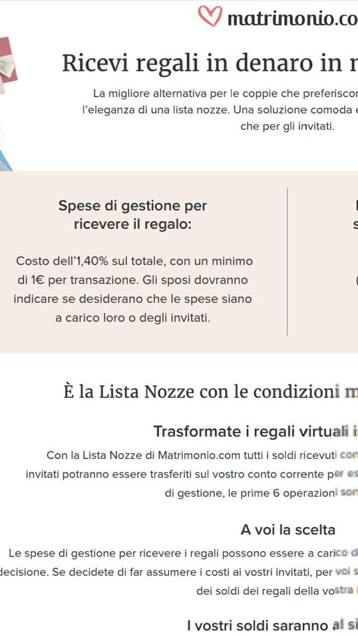 Commissioni su lista nozze - 1